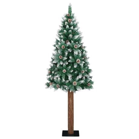vidaXL Slanke Kerstboom Groen 72 x 72 x 180 cm PVC afbeelding2 - 1