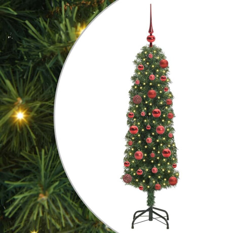 vidaXL Kunstkerstboom Groen 120 cm PVC en Staal en Kunststof afbeelding2 - 1