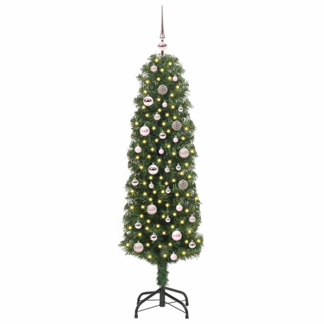 vidaXL Kunstkerstboom Groen 150 cm PVC en Staal en Kunststof afbeelding2 - 1