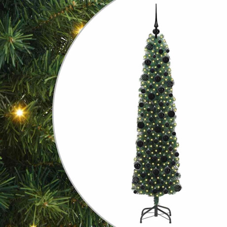 vidaXL Kunstkerstboom Groen 180 cm PVC en Staal en Kunststof afbeelding2 - 1