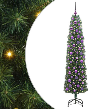 vidaXL Kunstkerstboom Groen 180 cm PVC en Staal en Kunststof afbeelding2 - 1