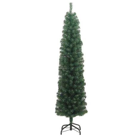 vidaXL Kunstkerstboom Groen 240 cm PVC en Staal en Kunststof afbeelding2 - 1