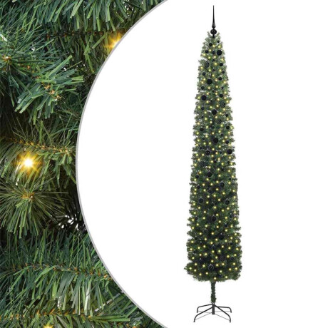 vidaXL Kunstkerstboom Groen 300 cm PVC en Staal en Kunststof afbeelding2 - 1