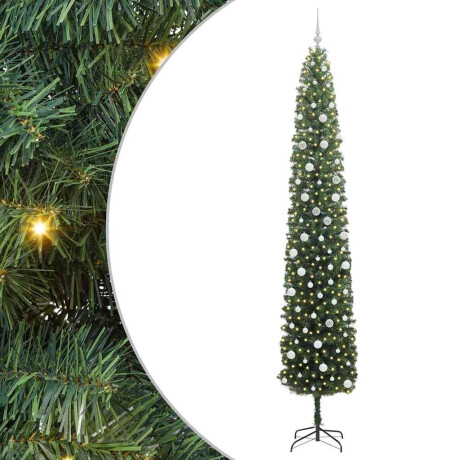 vidaXL Kunstkerstboom Groen 300 cm PVC en Staal en Kunststof afbeelding2 - 1