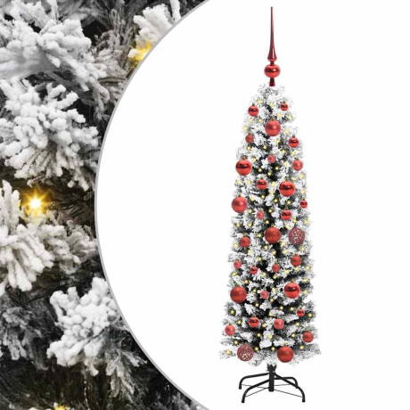 vidaXL Kunstkerstboom Groen 150 cm PVC en Staal en Kunststof afbeelding2 - 1