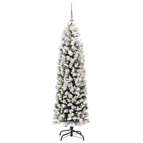 vidaXL Kunstkerstboom Groen 150 cm PVC en Staal en Kunststof afbeelding2 - 1