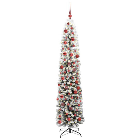 vidaXL Kunstkerstboom Groen 180 cm PVC en Staal en Kunststof afbeelding2 - 1