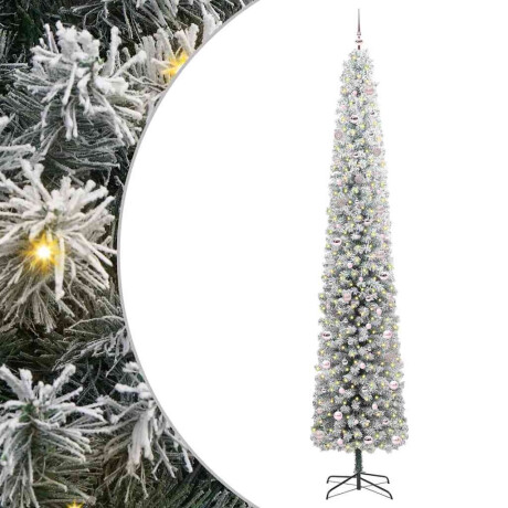 vidaXL Kunstkerstboom Groen 300 cm PVC en Staal en Kunststof afbeelding2 - 1