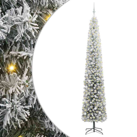 vidaXL Kunstkerstboom Groen 300 cm PVC en Staal en Kunststof afbeelding2 - 1