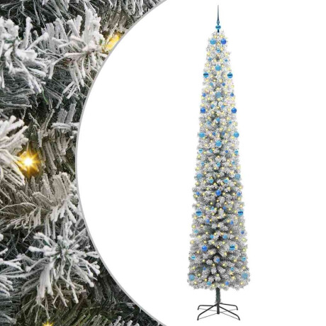 vidaXL Kunstkerstboom Groen 300 cm PVC en Staal en Kunststof afbeelding2 - 1