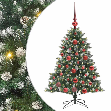 vidaXL Kunstkerstboom Groen 85 x 85 x 120 cm PVC en Plastic en Staal afbeelding2 - 1