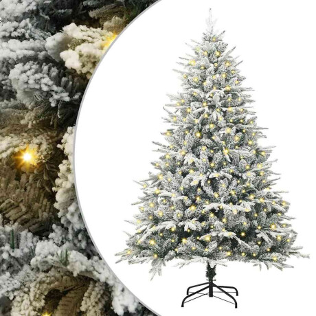 vidaXL Kunstmatig Voorverlicht Kerstboom Groen 180 cm PVC en PE afbeelding2 - 1
