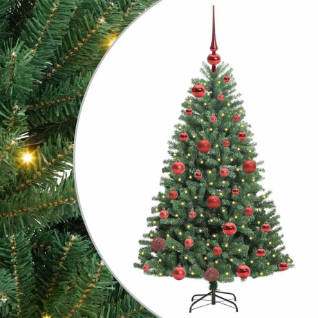 vidaXL Kunstmatige Inklapbare Kerstboom Groen 120 cm PVC en Metaal afbeelding2 - 1