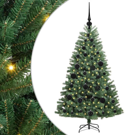 vidaXL Kunstmatige Inklapbare Kerstboom Groen 120 cm PVC en Metaal afbeelding2 - 1