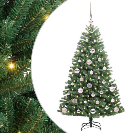 vidaXL Kunstmatige Inklapbare Kerstboom Groen 120 cm PVC en Metaal afbeelding2 - 1