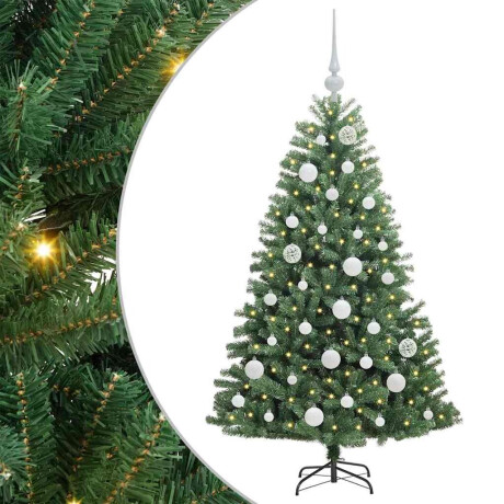 vidaXL Kunstmatige Inklapbare Kerstboom Groen 120 cm PVC en Metaal afbeelding2 - 1