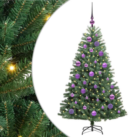 vidaXL Kunstmatige Inklapbare Kerstboom Groen 120 cm PVC en Metaal afbeelding2 - 1