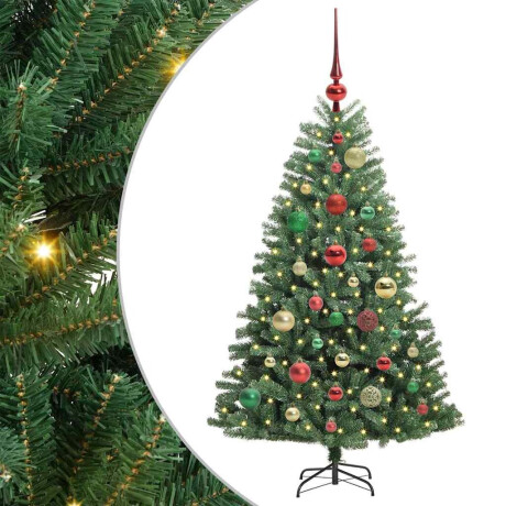 vidaXL Kunstmatige Inklapbare Kerstboom Groen 120 cm PVC en Metaal afbeelding2 - 1