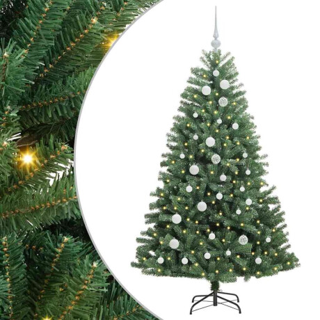 vidaXL Kunstmatige Inklapbare Kerstboom Groen 150 cm PVC en Metaal afbeelding2 - 1