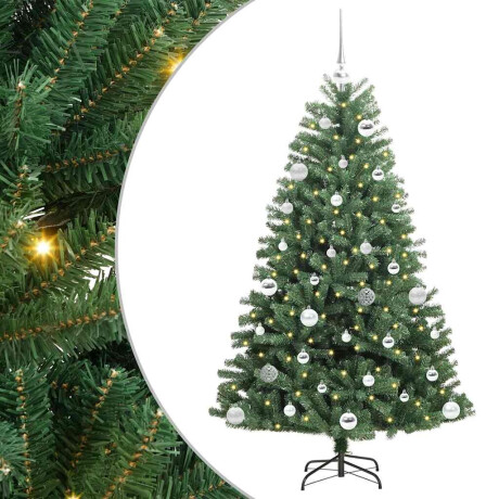 vidaXL Kunstmatige Inklapbare Kerstboom Groen 150 cm PVC en Metaal afbeelding2 - 1