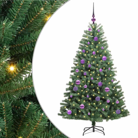 vidaXL Kunstmatige Inklapbare Kerstboom Groen 150 cm PVC en Metaal afbeelding2 - 1