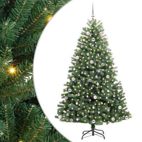 vidaXL Kunstmatige Inklapbare Kerstboom Groen 240 cm PVC en Metaal afbeelding2 - 1