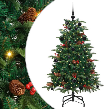vidaXL Kunstkerstboom Groen 150 cm PVC en Metaal en Plastic afbeelding2 - 1