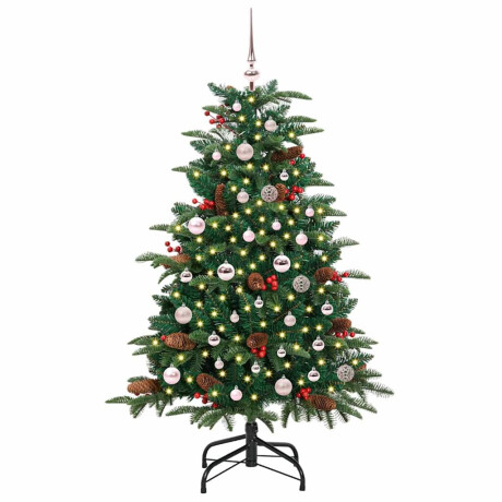 vidaXL Kunstkerstboom Groen 150 cm PVC en Metaal en Plastic afbeelding2 - 1