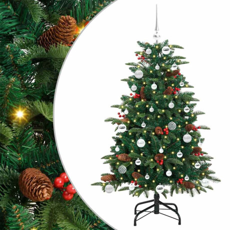 vidaXL Kunstkerstboom Groen 150 cm PVC en Metaal en Plastic afbeelding2 - 1