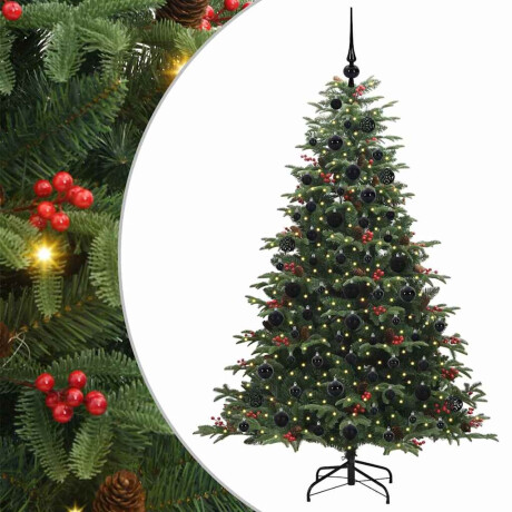 vidaXL Kunstkerstboom Groen 180 cm PVC en Metaal en Plastic afbeelding2 - 1