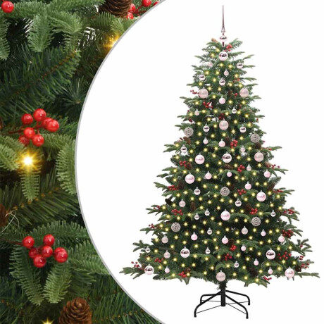 vidaXL Kunstkerstboom Groen 180 cm PVC en Metaal en Plastic afbeelding2 - 1