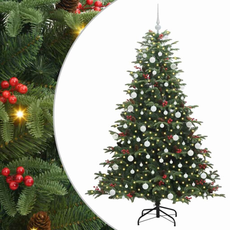 vidaXL Kunstkerstboom Groen 180 cm PVC en Metaal en Plastic afbeelding2 - 1