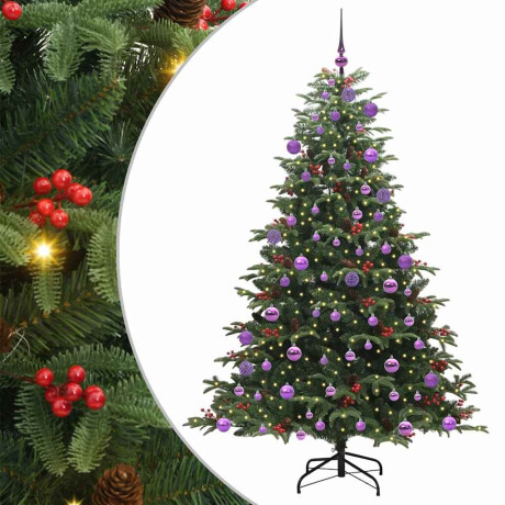 vidaXL Kunstkerstboom Groen 180 cm PVC en Metaal en Plastic afbeelding2 - 1