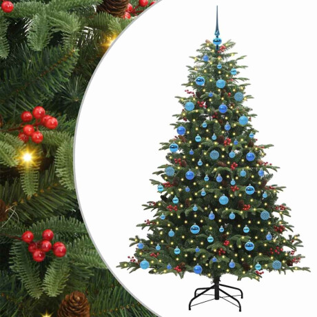 vidaXL Kunstkerstboom Groen 180 cm PVC en Metaal en Plastic afbeelding2 - 1