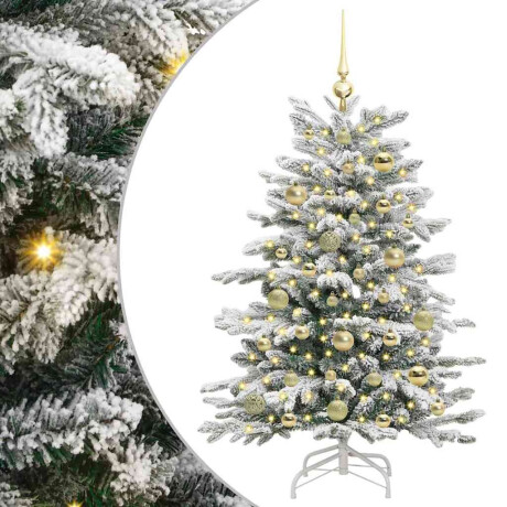 vidaXL Kunstmatige Inklapbare Kerstboom Wit 120 cm PE en PVC afbeelding2 - 1