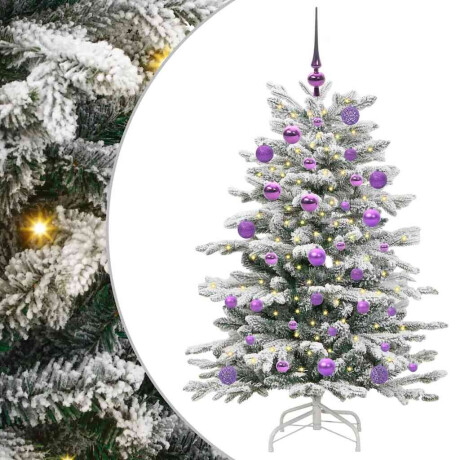 vidaXL Kunstmatige Inklapbare Kerstboom Wit 120 cm PE en PVC afbeelding2 - 1