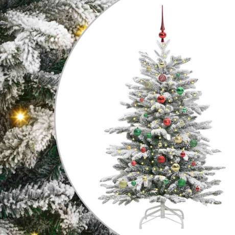 vidaXL Kunstmatige Inklapbare Kerstboom Wit 150 cm PE en PVC afbeelding2 - 1