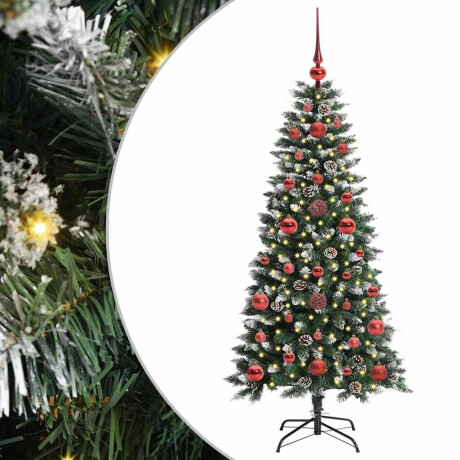vidaXL Kunstkerstboom Groen 50 x 50 x 120 cm PVC en Plastic en Staal afbeelding2 - 1