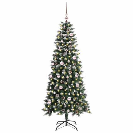 vidaXL Kunstkerstboom Groen 66 x 66 x 150 cm PVC en Plastic en Staal afbeelding2 - 1