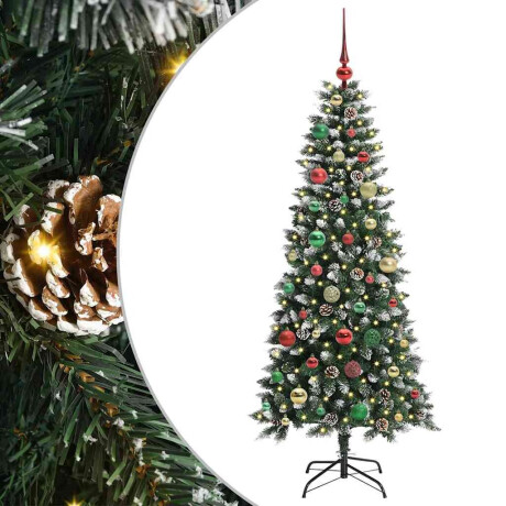 vidaXL Kunstkerstboom Groen 66 x 66 x 150 cm PVC en Plastic en Staal afbeelding2 - 1