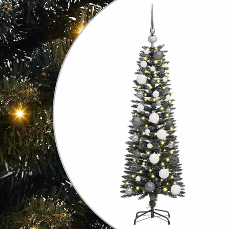 vidaXL Kunstkerstboom with Decorative String Lights Groen 120 cm PVC afbeelding2 - 1
