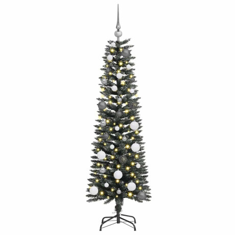 vidaXL Kunstkerstboom with Decorative String Lights Groen 150 cm PVC afbeelding2 - 1