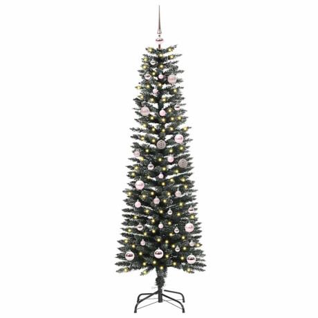 vidaXL Kunstkerstboom Groen 43 x 43 x 150 cm PVC en Plastic en Staal afbeelding2 - 1