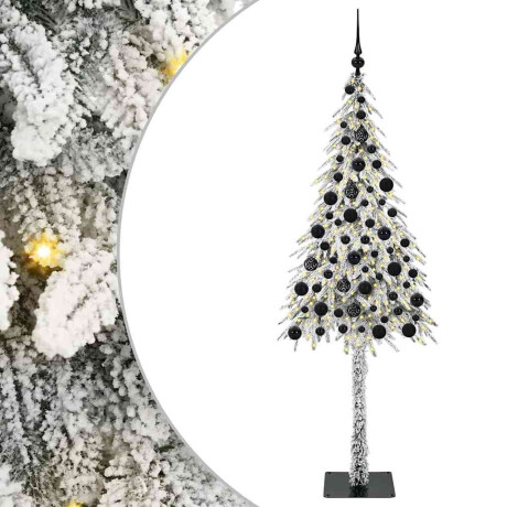 vidaXL Kerstboom met 300 LED met standaard Wit 180 cm PE en staal afbeelding2 - 1