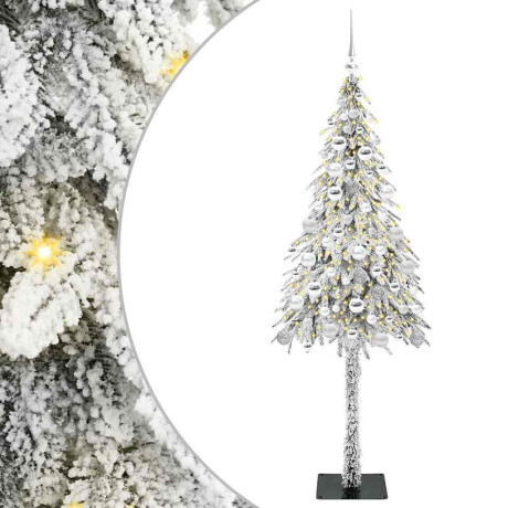 vidaXL Kerstboom met 300 LED met standaard Wit 180 cm PE en staal afbeelding2 - 1
