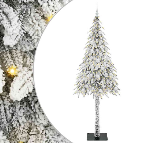 vidaXL Kerstboom met 300 LED met standaard Wit 210 cm PE en staal afbeelding2 - 1