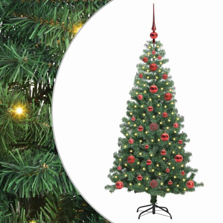 vidaXL Kerstboom met 150 LED met standaard Groen 120 cm PVC afbeelding2 - 1
