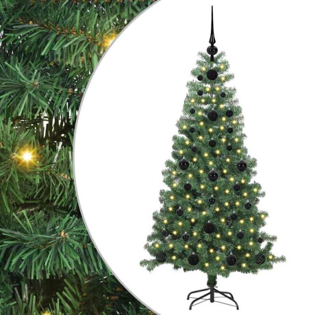vidaXL Kerstboom met 150 LED met standaard Groen 120 cm PVC afbeelding2 - 1