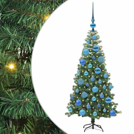 vidaXL Kerstboom met 150 LED met standaard Groen 120 cm PVC afbeelding2 - 1