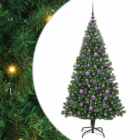 vidaXL Kunstkerstboom Groen 180 cm PVC en Staal en Kunststof afbeelding2 - 1